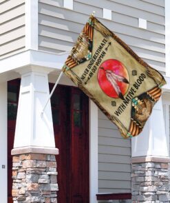 never underestimate an old woman with native blood flag 5248