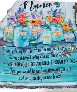 New Grandma Gifts First Time - Mom & Nana Gifts, Grandma Gifts - Mother Woven Throw Blanket