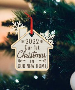 New Home Christmas Ornament, Our First Home Christmas, New Home Gifts For Home Owner, Christmas Ornament, Housewarming Gift MLN585O
