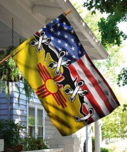 new mexico and american flag 5132
