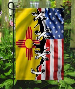 new mexico and american flag 6825