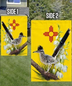 new mexico flag roadrunner and yucca bnn466f 8049