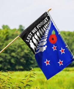 new zealand anzac day lest we forget flag mln1154f 1438