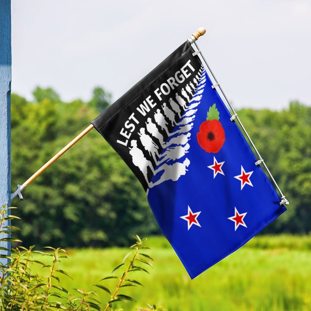 New Zealand Anzac Day Lest We Forget Flag MLN1154F - Image 9