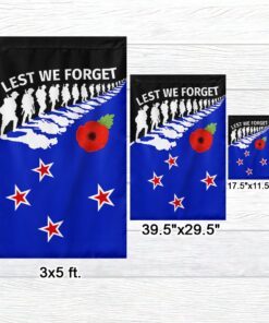 new zealand anzac day lest we forget flag mln1154f 2041