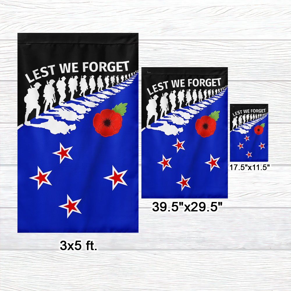 New Zealand Anzac Day Lest We Forget Flag MLN1154F - Image 7