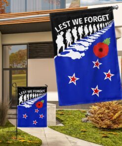 new zealand anzac day lest we forget flag mln1154f 2200