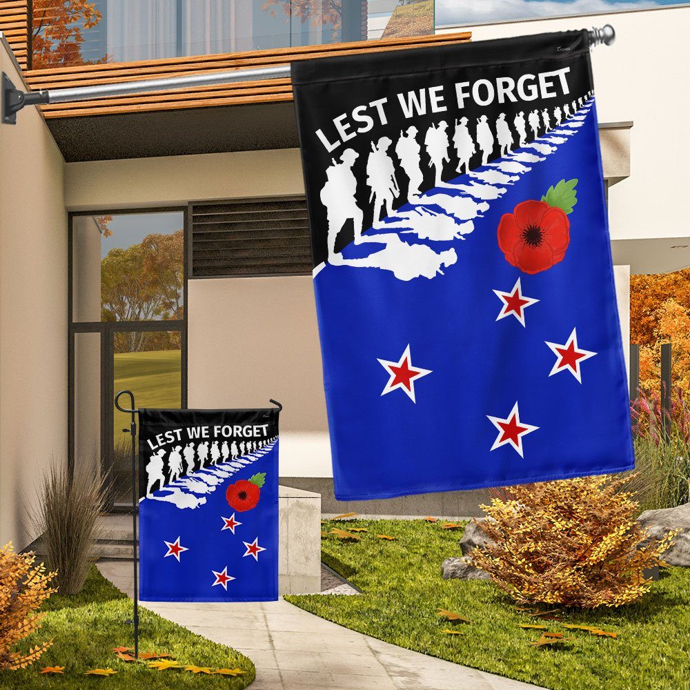 New Zealand Anzac Day Lest We Forget Flag MLN1154F - Image 8