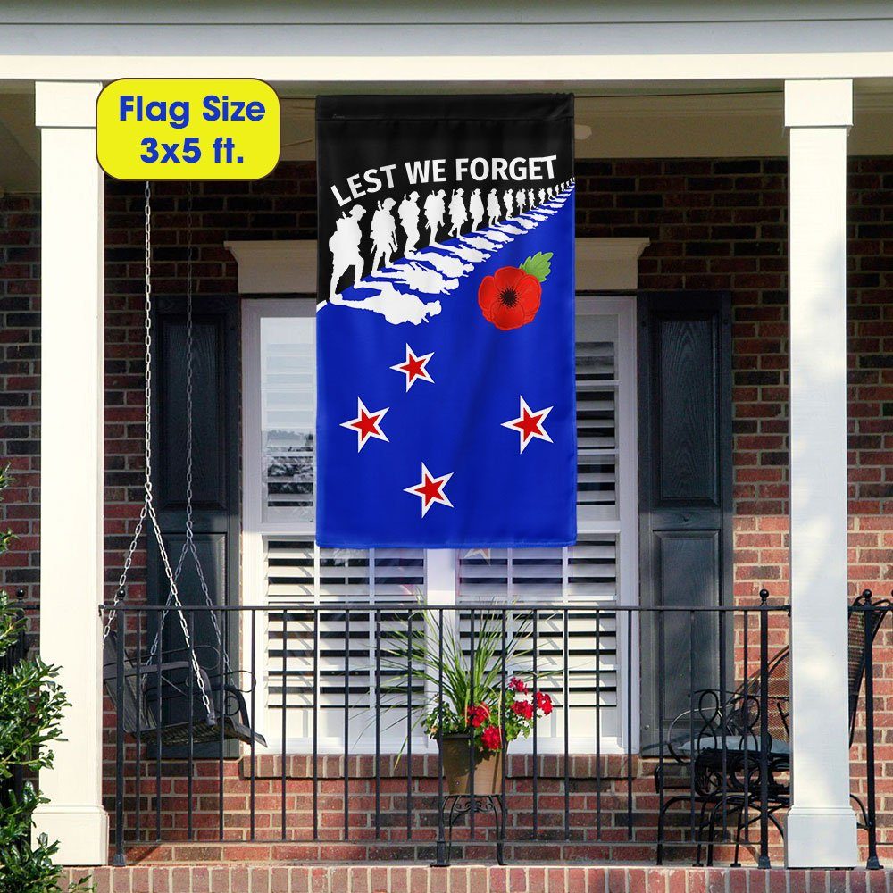 New Zealand Anzac Day Lest We Forget Flag MLN1154F - Image 6