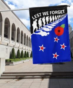 new zealand anzac day lest we forget flag mln1154f 6561