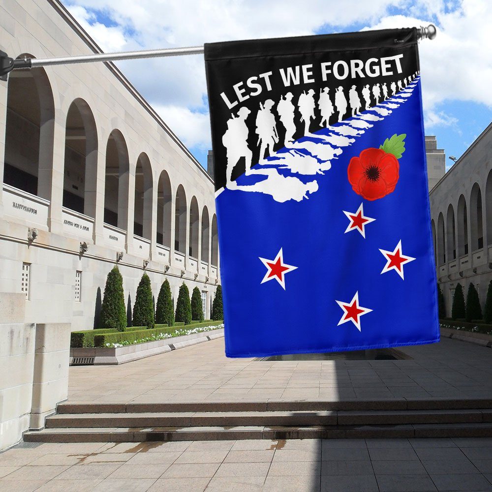 New Zealand Anzac Day Lest We Forget Flag MLN1154F - Image 2