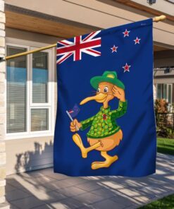 New Zealand Flag Anzac Day Kiwi Bird LNT857F