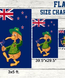 new zealand flag anzac day kiwi bird lnt857f 8255