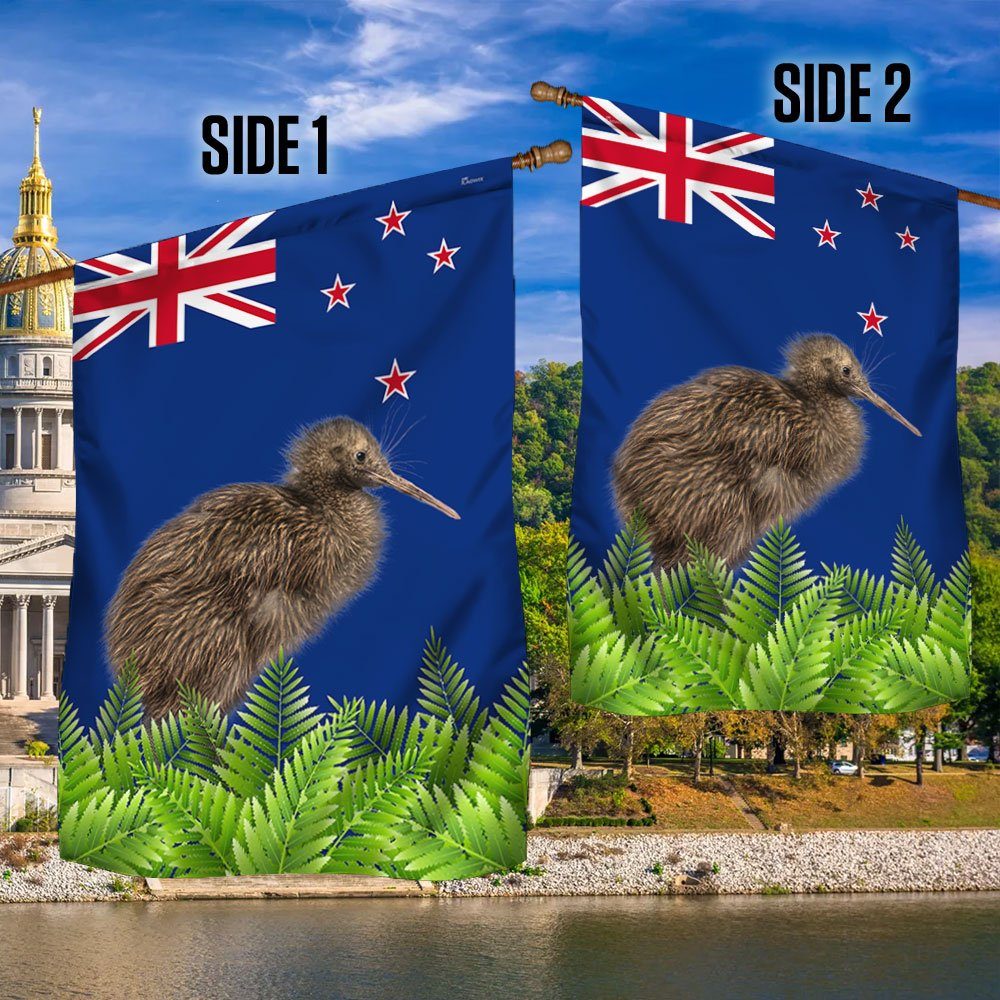 New Zealand Flag Happy New Zealand Day Kiwi Bird Fern LNT856F - Image 2