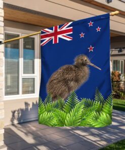 New Zealand Flag Happy New Zealand Day Kiwi Bird Fern LNT856F