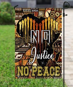 no justice no peace. african flag 3359