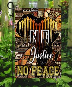 no justice no peace. african flag 4532