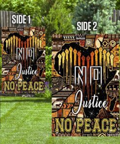 no justice no peace. african flag 7878