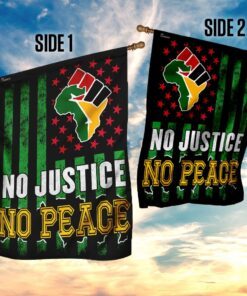 no justice no peace. juneteenth flag 3424
