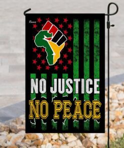 no justice no peace. juneteenth flag 5211