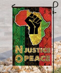 no justice no peace africa flag 4589