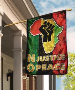 no justice no peace africa flag 4620