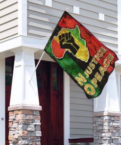 no justice no peace africa flag 6189
