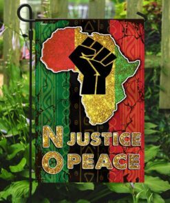 no justice no peace africa flag 6718