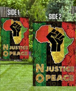 no justice no peace africa flag 7564