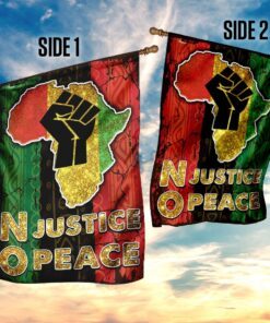 no justice no peace africa flag 7882