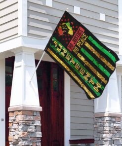 no justice no peace juneteenth flag 1008