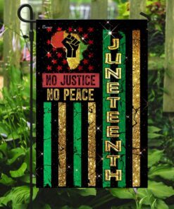 no justice no peace juneteenth flag 4533