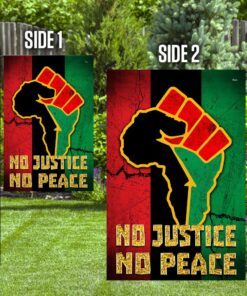 no justice no peace proud africa flag 3736