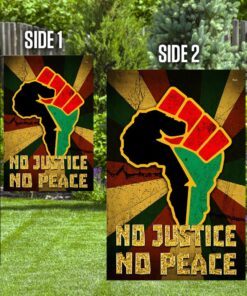 no justice no peace proud africa flag 8085