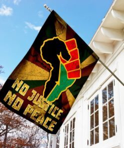 no justice no peace proud africa flag 8092