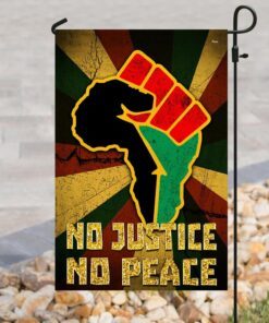 no justice no peace proud africa flag 8684