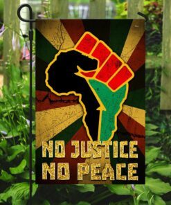 no justice no peace proud africa flag 8970