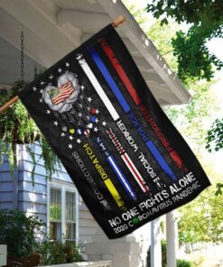 no one fights alone flag 6709