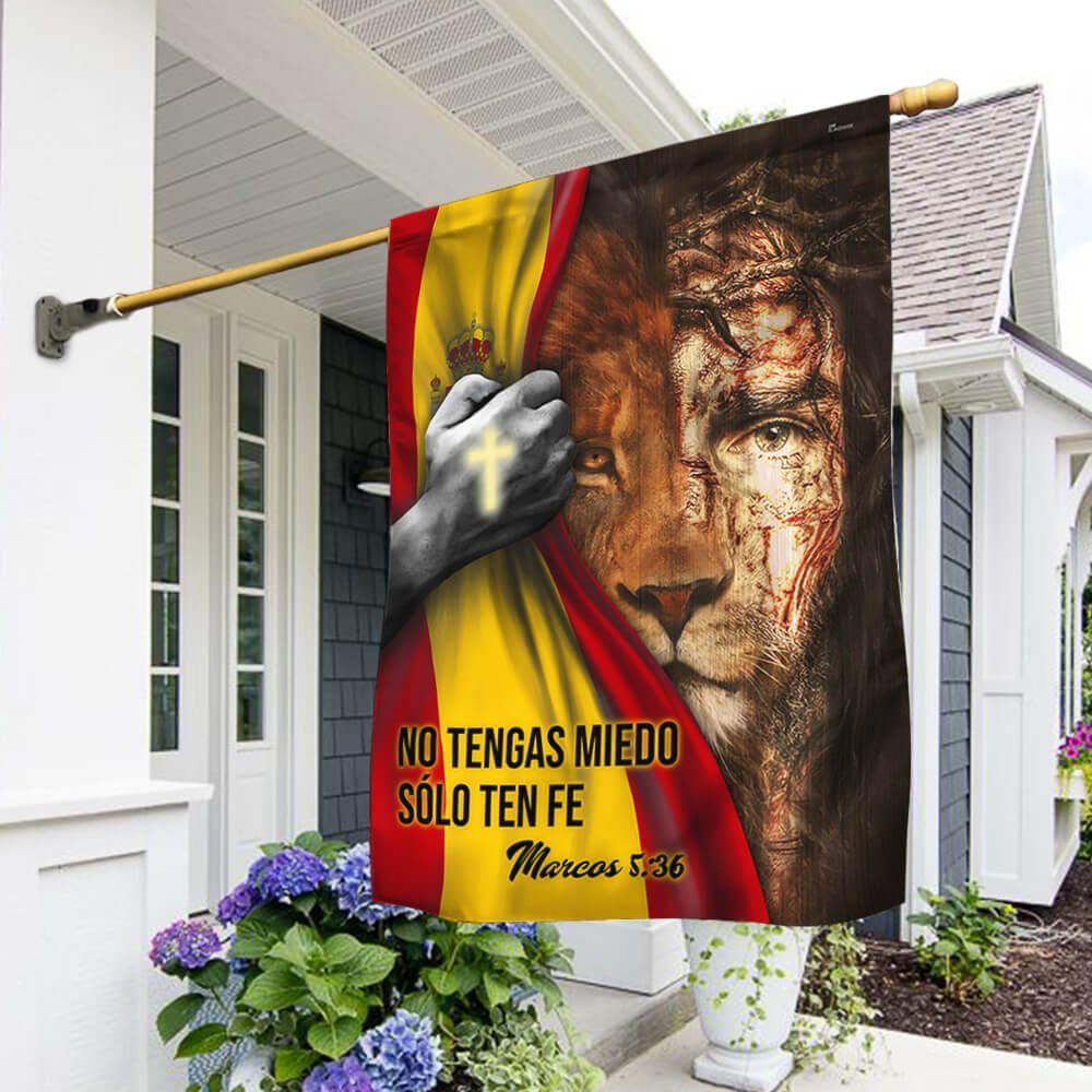 No Tengas Miedo Sólo Ten Fe Jesús Flag PN299Fv1