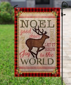 noel deer flag 4359