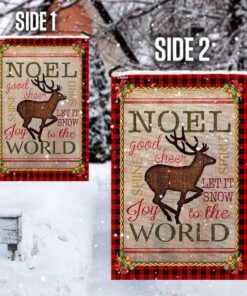 noel deer flag 6768