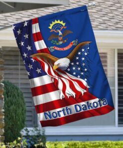 North Dakota Eagle Flag MLH1774Fv5