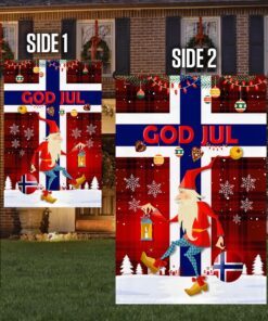 norway tomte gnome god jul norwegian flag mln806f 1516