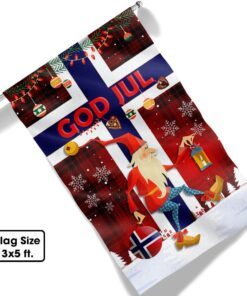 norway tomte gnome god jul norwegian flag mln806f 1600