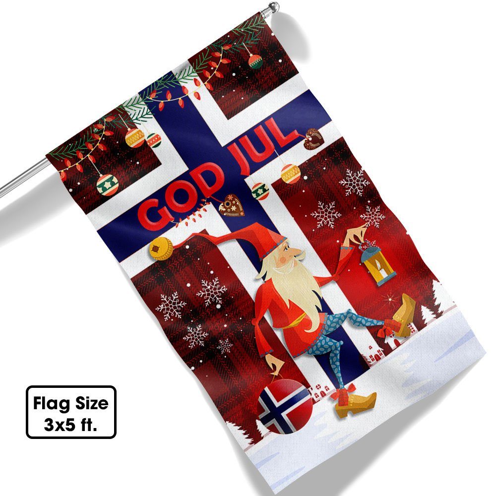 Norway Tomte Gnome God Jul Norwegian Flag MLN806F - Image 7