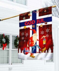 norway tomte gnome god jul norwegian flag mln806f 1810