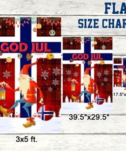 norway tomte gnome god jul norwegian flag mln806f 7669