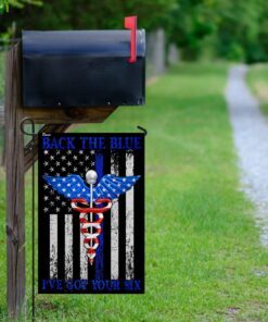 nurse back the blue american us flag 5617