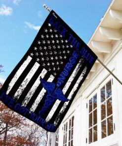 nurse back the blue american us flag 6970