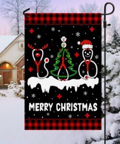 nurse christmas flag gift for nurse tqn744f 1706